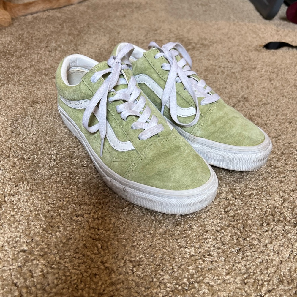 Green Suede Vans